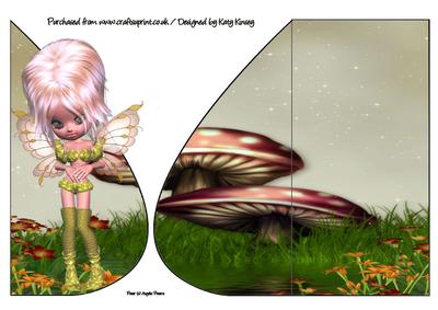 Dolores Fairy Teardrop Card