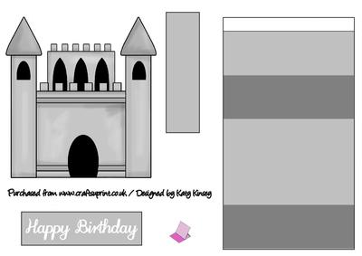Prince or Knight's Castle Easel Card