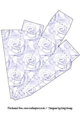 Soft Lilac Roses Icicle Gift Box