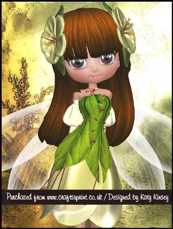 Fairy Fashion in Yellow A5 Pyramage Card Kit