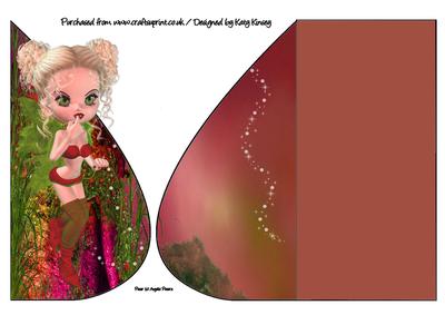 Stephanie Fairy Teardrop Card
