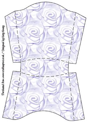 Soft Lilac Roses Open Top Box