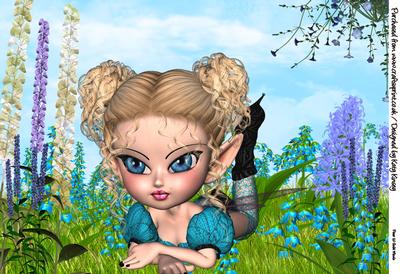 Meadow Fairy A4 Topper Landscape