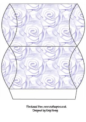 Soft Lilac Roses Pillow Gift Box