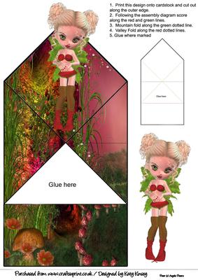 Stephanie Fairy Pop Up Spring Card