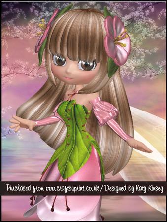 Fairy Fashion in Pink A4 Pyramage Card Kit