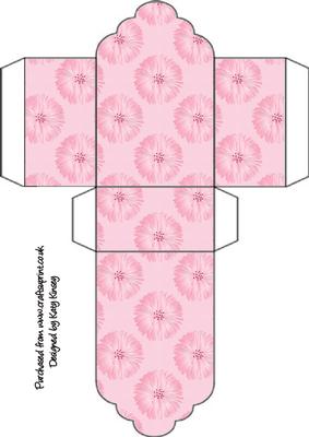 Cornflower in Pink Tag Gift Box