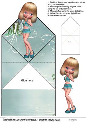 Dolly Pop Up Spring Card