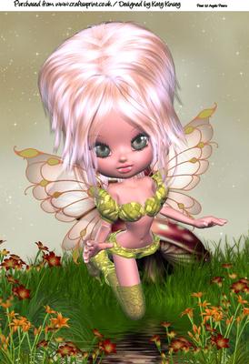 Dolores Fairy A4 Card Topper