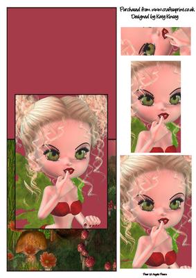 Stephanie Fairy Over the Edge Card with Pyramage