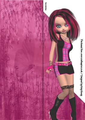 Elaine Tall Slim Shaped Front Card