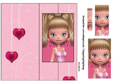 Chloe Foldback Card with Simple Pyramage