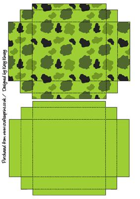 Camouflage Gift Box with Lid