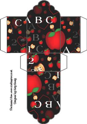 Abc Thank You Teacher Tag Gift Box