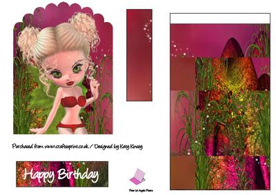 Stephanie Fairy Easel Card