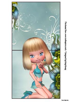 Dolly Over the Edge Card