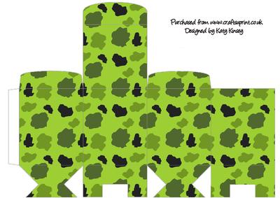 Camouflage Tall Slim Gift Box