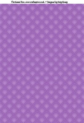 She Sells Sea Shells Backing Paper in Purple