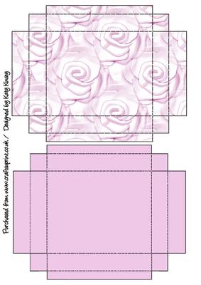 Soft Pink Roses Gift Box with Lid