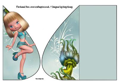 Dolly Teardrop Card