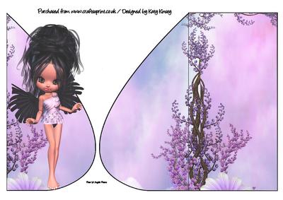 Anastasia Fairy Teardrop Card