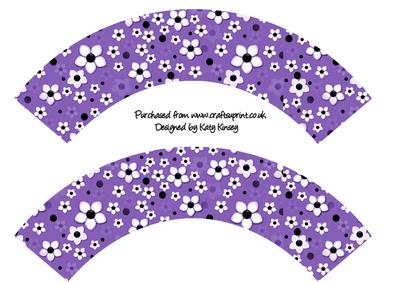 Daisy Daisy in Purple Cupcake Wrappers