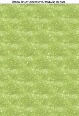 Star Filled Sky Backing Paper in Green