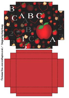 Abc Thank You Teacher Gift Box with Lid