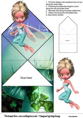 Brigid Fairy Pop Up Spring Card
