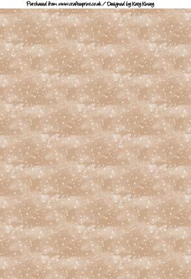 Star Filled Sky Backing Paper in Brown