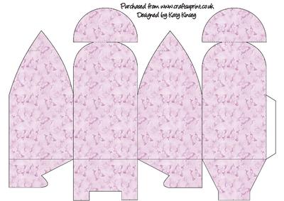 Pink Butterflies Truffle Style Gift Box