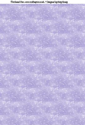 Star Filled Sky Backing Paper in Lilac