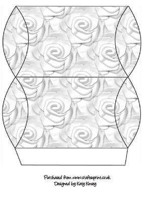 Soft White Roses Pillow Gift Box