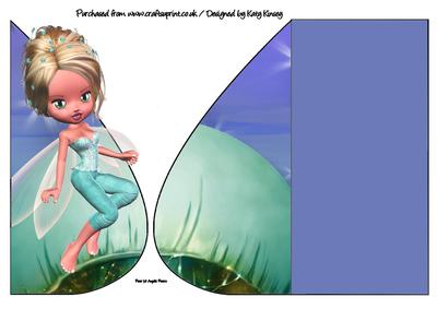 Brigid Fairy Teardrop Card