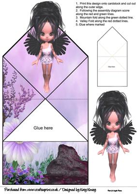 Anastasia Fairy 3D Pop Up Spring Card