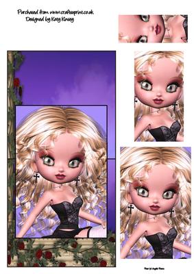 Clarice Over the Edge Card with Simple Pyramage