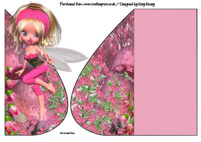 Emilia Fairy Teardrop Card
