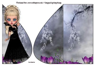 Princess Perla Teardrop Card