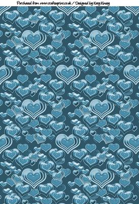 Hale and Hearty Backing Paper in Blue