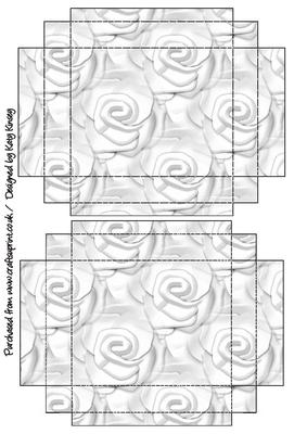 Soft White Roses Gift Box with Lid