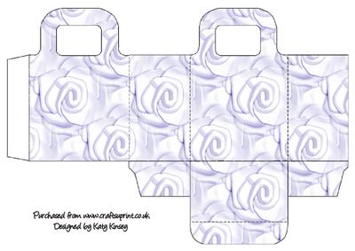 Soft Lilac Roses Gift Bag