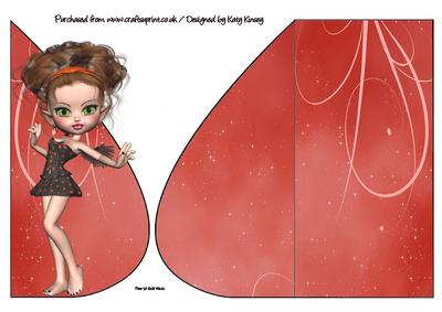 Linzi Fairy Teardrop Card