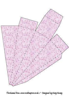 Pink Butterflies Icicle Shaped Gift Box