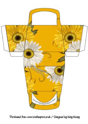 Gerberas 3D Handbag Shaped Gift Box