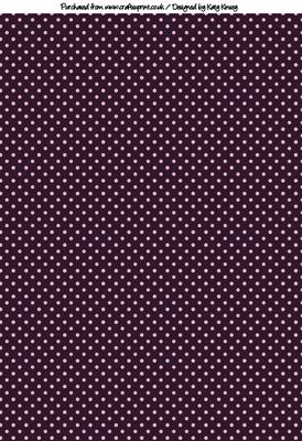Pink Polka Dots on Black Backing Paper