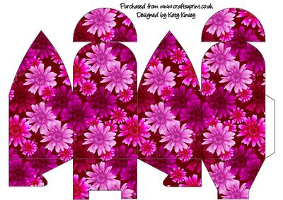 Bright Pink Flowers Truffle Gift Box