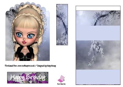 Princess Perla Easel Card