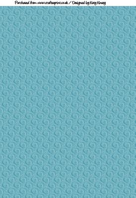 Bright Blue Glitter Swirl Backing Paper