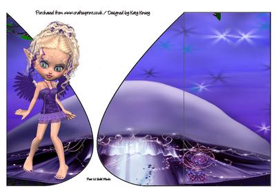 Sydni Fairy Teardrop Card