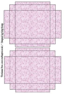 Pink Butterflies Gift Box with Lid